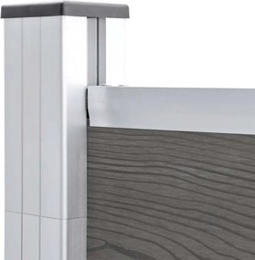 vidaXL Πάνελ Περίφραξης Γκρι 175 x 105 εκ. από WPC