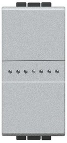 Διακόπτης 1 Στοιχείου 10Α Αλουμίνιο Bticino Axial NT4051AN Legrand-NT4051AN-Αλουμίνιο NT4051AN