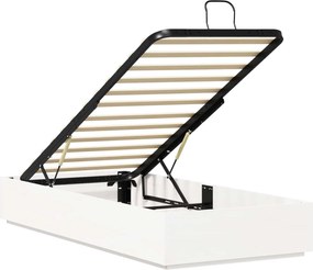 vidaXL Κρεβάτι Οθωμανικού Τύπου Λευκός 80 x 200 cm Στερεό πεύκο