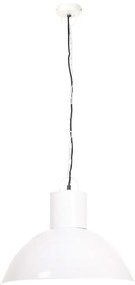 vidaXL Φωτιστικό Κρεμαστό Στρογγυλό 25 W Λευκό 48 εκ. Ε27