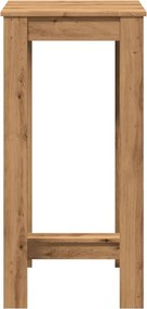 vidaXL Τραπέζι Μπαρ Αρτισιανή Δρυς 51x50x103,5 εκ. Επεξ. Ξύλο