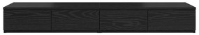 vidaXL Κομοδίνα Μαύρα 120x36.5x16.5 εκ Επεξεργασμένο Ξύλο