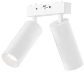 Μαγνητικό Σποτ Ράγας Ultra Thin 2xLED 9W 3CCT Φ4,4cm InLight-TMU0140-White-Λευκό TMU0140-White