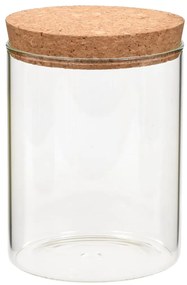 vidaXL Βάζα 6 τεμ. 650 ml Γυάλινα με Καπάκι από Φελλό