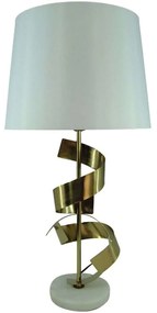 Φωτιστικό Επιτραπέζιο Lighted 300-000017 Φ35x70cm Ε27 60W Gold-White Inart