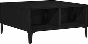 vidaXL Τραπεζάκι σαλονιού Μαύρη Οξυά 60 x 60 x 30 cm