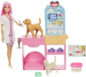 Playset Barbie Veterinarian Clinic 15 Τεμάχια