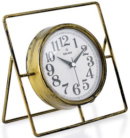 Ρολόι Επιτραπέζιο Metallo 901LMN1163 24x24cm Gold Aberto Design Μέταλλο