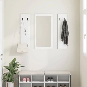 vidaXL Τοίχου Κρεμάστρα Λευκό 96 x 1.5 x 90 εκ Επεξεργασμένο ξύλο