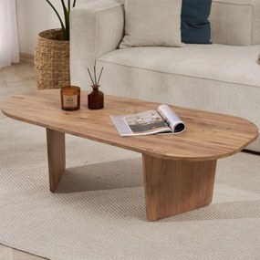 Τραπέζι Σαλονιού (130x65x40) A-G Ovalis 838NRD1109 Atlantic Pine