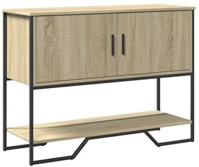 vidaXL Τραπέζι Κονσόλα Sonoma Δρυς 100x35x74,5 εκ. Επεξεργασμένο Ξύλο