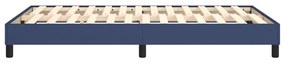 vidaXL Πλαίσιο κρεβατιού χωρίς στρώμα μπλε 120x200cm ύφασμα