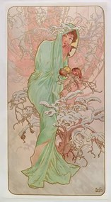 Αναπαραγωγή The Seasons: Winter, Mucha, Alphonse Marie