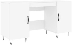 vidaXL Γραφείο Λευκό 140 x 50 x 75 εκ. από Επεξεργασμένο Ξύλο