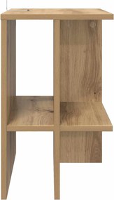 vidaXL Τραπεζάκι σαλονιού Artisan Δρυς 40 x 30 x 49 εκ.