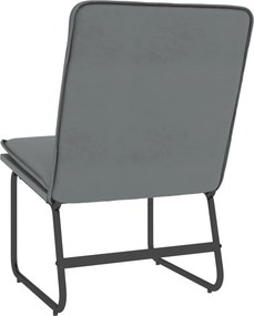 vidaXL Πολυθρόνα Γκρι 54 x 75 x 76 εκ. από Συνθετικό Δέρμα