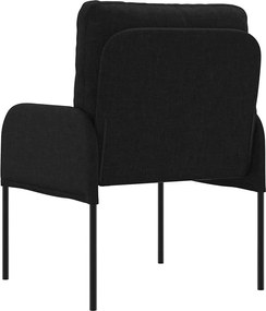 vidaXL Καναπέδες με μαξιλάρι 55cm Μαύρο Κόντρα πλακέ