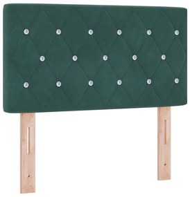 vidaXL LED κεφαλάρι με κεφαλάρι Σκούρο Πράσινο 80 cm Πολυεστέρας