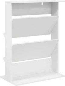 vidaXL Ράφι Περιοδικών Λευκό 70 x 41 x 96 εκ. Επεξεργασμένο Ξύλο