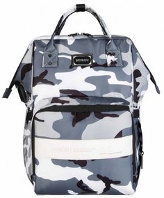 Τσάντα Μωρού Πλάτης B-265 Παραλλαγή 38x25x17 Grey Beikou Ύφασμα