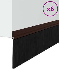 vidaXL Αυτοκόλλητες σφραγίδες πόρτας 6 pcs Καφέ 100 cm