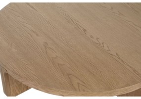 Τραπεζάκι Καφέ Home ESPRIT Φυσικό Eiketre 121 x 121 x 32 cm