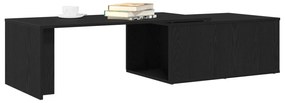vidaXL Τραπεζάκι Σαλονιού Μαύρο Δρυς 150x50x35 εκ. Φτιαγμένο από Μηχανικό Ξύλο