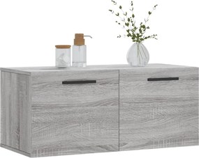 vidaXL Ντουλάπι Τοίχου Γκρι Sonoma 80x36,5x35 εκ. Επεξεργασμένο Ξύλο