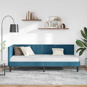 vidaXL Κρεβάτι Γωνίας Μπλε 80 x 200 cm Βελούδο