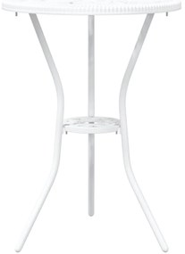 vidaXL Σετ Μπιστρό Κήπου 3 pcs Λευκό Αλουμίνιο