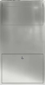 vidaXL Θυρίδα Πακέτων Ασημί 44 x 22 x 82 εκ. Επικαλυμμένος Χάλυβας