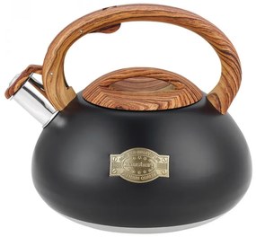 Klausberg KB 7565, 3 L, παχιά βάση, επαγωγική, μαύρο/καφέ