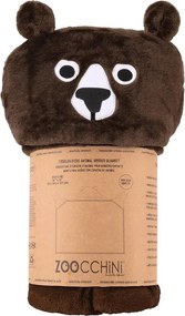 Κουβέρτα Fleece Με Κουκούλα (127x91.5) Zoocchini Bear