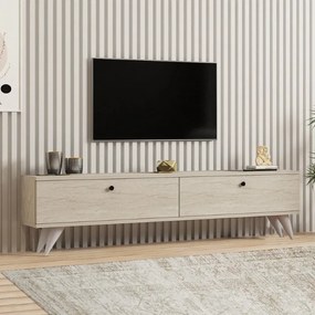 Megapap Έπιπλο Τηλεόρασης Paris Travertine 160x25x35εκ.