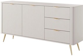 Μπουφές Με Συρτάρια Lante 21_bz 163x81x38cm Beige Μελαμίνη,Μέταλλο