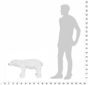 vidaXL Παιχνίδι Πολική Αρκούδα σε Όρθια Στάση Λευκό XXL Λούτρινο