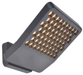 Φωτιστικό Τοίχου Atlantis 7801606118 3000K 3000lm 20,1x10,8x22,4cm Dark Grey Lutec