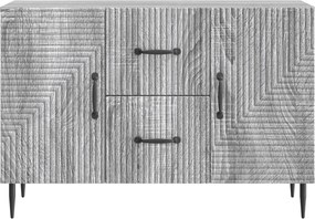 vidaXL Πλαϊνό γραφείο με συρτάρι Γκρι Sonoma 89 x 34,5 x 60 εκ.