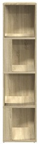 vidaXL Ντουλάπι Γωνία Sonoma Oak 33 x 33 x 132 εκ. από Μοριοσανίδα
