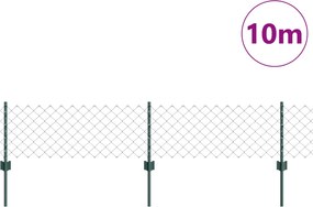 vidaXL Συρματόπλεγμα Περίφραξης με Πάσσαλο 10 x 0,4 m