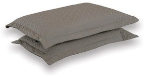 Μαξιλαροθήκες Venetian (Σετ 2τμχ) Dark Grey Aslanis Home 52X72 Microfiber