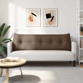 vidaXL Μαξιλάρι Πλάτης Καφέ 160 x 24 x 50 εκ ύφασμα