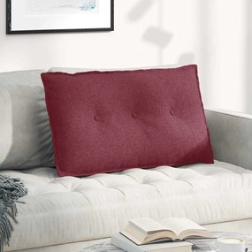 vidaXL Μαξιλάρι Πλάτης Κόκκινο 80 x 19 x 50 εκ ύφασμα