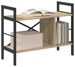 vidaXL Ράφι Βιβλίων Δρύς Sonoma 75 x 30 x 58,5 εκ. Επεξεργασμένο ξύλο