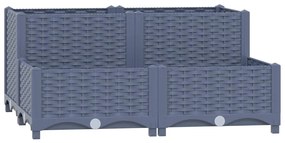 vidaXL Ζαρντινιέρα 80 x 80 x 38 εκ. από Πολυπροπυλένιο
