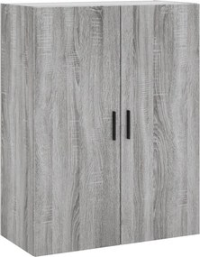vidaXL Ντουλάπι Γκρι Sonoma 69,5 x 34 x 180 εκ. Επεξεργασμένο Ξύλο