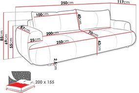 Καναπές - κρεβάτι Mitto-Kafe