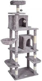 VEVOR Cat Tree 68.5&quot; Cat Tower with Cat Condos Sisal Scratching Post Light Grey