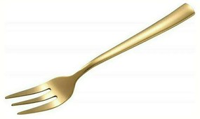 Πιρουνάκι Γλυκού Nis 03071 15,5cm Gold Dinox Stainless Steel