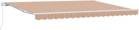 vidaXL Αντιανεμικό Πολύχρωμο 450 x 350 x 165 εκ Πολυεστέρας